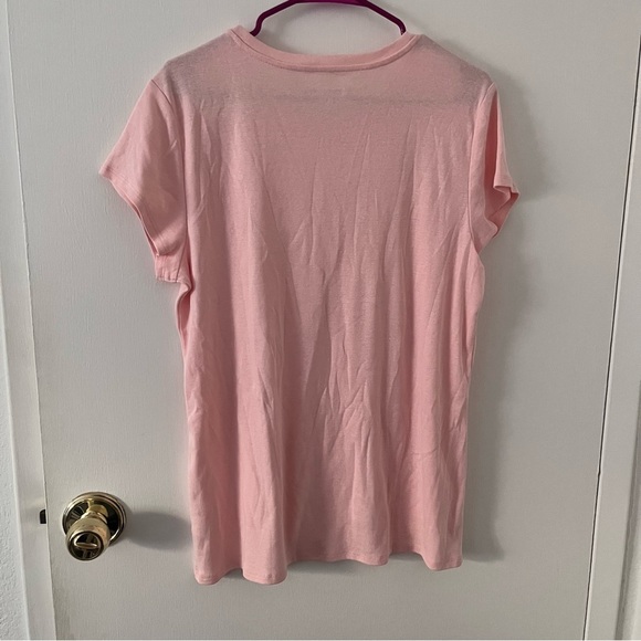 Liz Claiborne Pale Pink Cotton Tee Women’s XXL - Picture 5 of 7